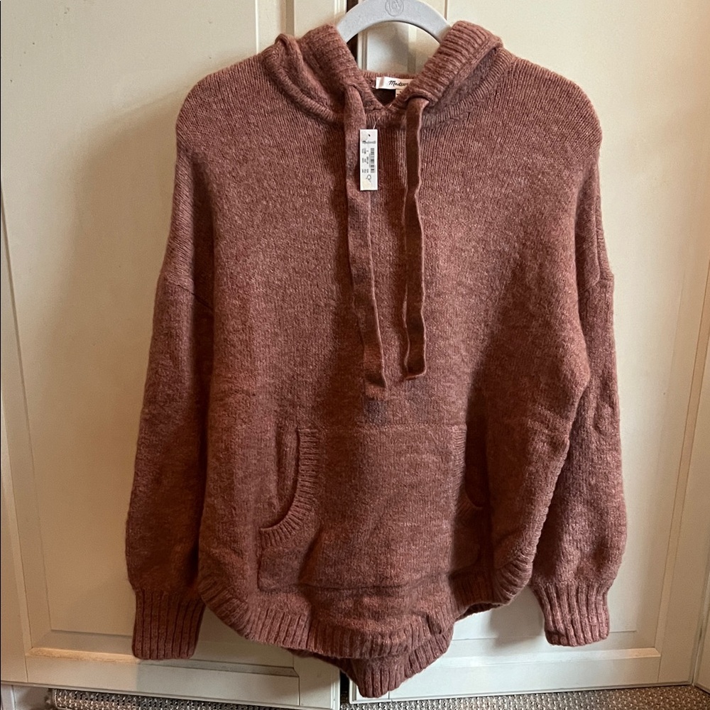 Cozy Pink Madewell Women's Hooded Sweater